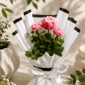 Blush Bloom Scented Candle Bouquet - FlameKart